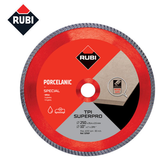 Image de DISQUE DIAMANT TURBO TPI D250 SUPERPRO RUBI