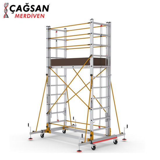 Image de ECHAFAUDAGE ALUMINIUM S006XLN MODULAIR H6.4 CAGSAN