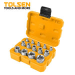 Image de JEU DE 14 DOUILLES TYPE E TORX TOLSEN