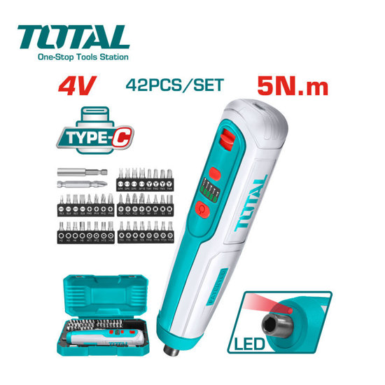 Image de TOURNEVIS SANS FIL 4V-TSDLI0406 TOTAL