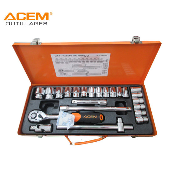 Image de COFFRET DE DOUILLE 1/2" 12 PANS ACEM