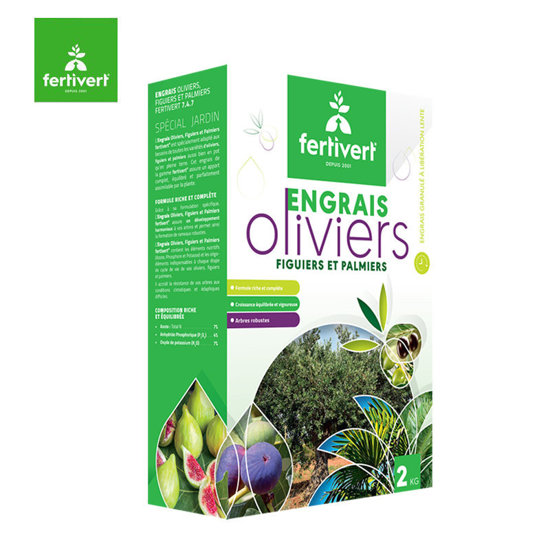 Image de ENGRAIS OLIVIERS FIGUIERS ET PALMIERS 2KG FERTIVERT