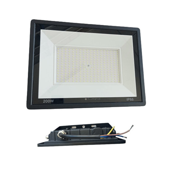 Image de PROJECTEUR LED PLAT 200W NOIR 7500K