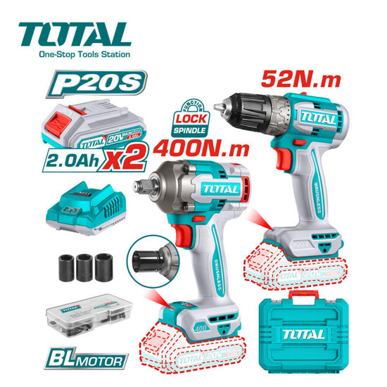 Image de PACK VISSEUSE ET BOULONNEUSE AVEC ACCESSOIRES TCKLI20271 TOTAL