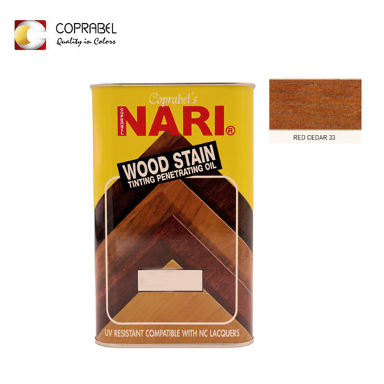 Image de NARI WOOD STAIN CEDRE ROUGE 1L COPRABEL