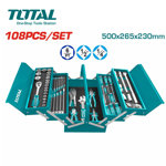 Image de CAISSE METALLIQUE 108 OUTILS THTCS121081 TOTAL