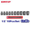 Image de JEU DE 10 DOUILLES A CHOCS 1/2"10-24 -EMSS12101 EMTOP