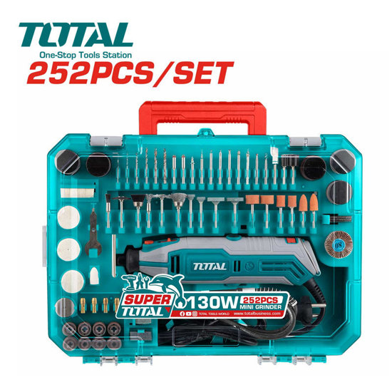 Image de MINI MEULEUSE MULTIFONCTION 130W AVEC ACCESSOIRES -TG5133261 TOTAL