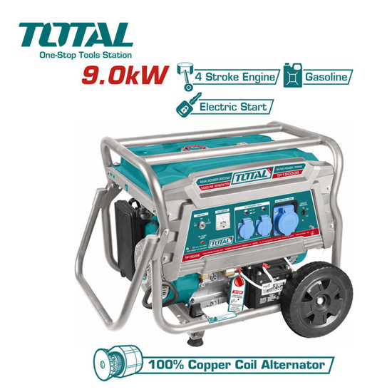 Image de GROUPE ELECTROGENE AVEC BATTERIE 9000W ESSENCE-TP190006 TOTAL 