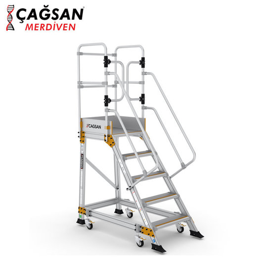 Image de ECHELLE A PLATE-FORME EP4 INDUSTRIELLE ALUMINIUM ÇAGSAN