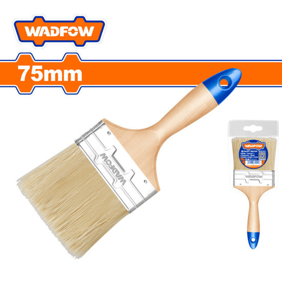 Image de PINCEAU PLAT AVEC MANCHE EN BOIS N°75-WPB2903 WADFOW
