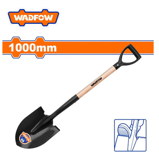 Image de PELLE BECHE 210 MM AVEC MANCHE EN BOIS -WSE1347 WADFOW