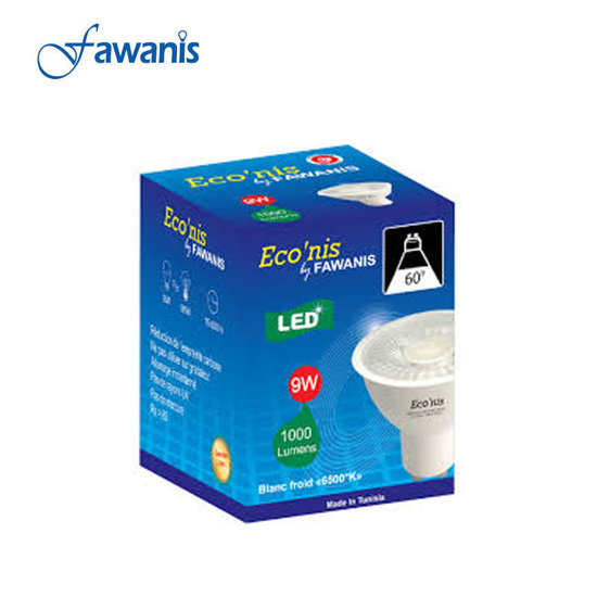 Image de LAMPE SPOT 9W GU10 6500K FAWANIS 