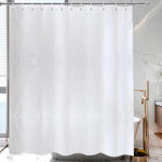 Image de RIDEAU DE DOUCHE POLYESTER BLANC FEUILLE