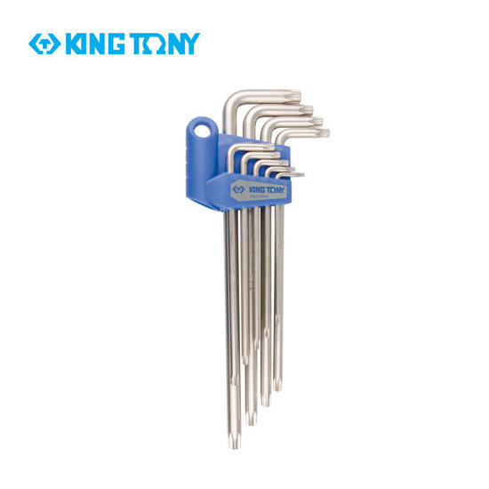 Image de JEU CLES TORX TROUEE EXTRA LONG 9 PIECES KING TONY