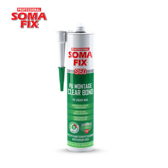 Image de COLLE PU MONTAGE  S150  D4 TRANSPARENT 310ML SOMAFIX