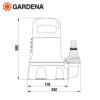 Image de POMPE D'EVACUATION POUR EAUX CLAIRES 9000 300W-9030-20 GARDENA