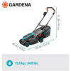 Image de TONDEUSE A GAZON SANS FIL 37CM POWERMAX 36V P4A -14638-20 GARDENA