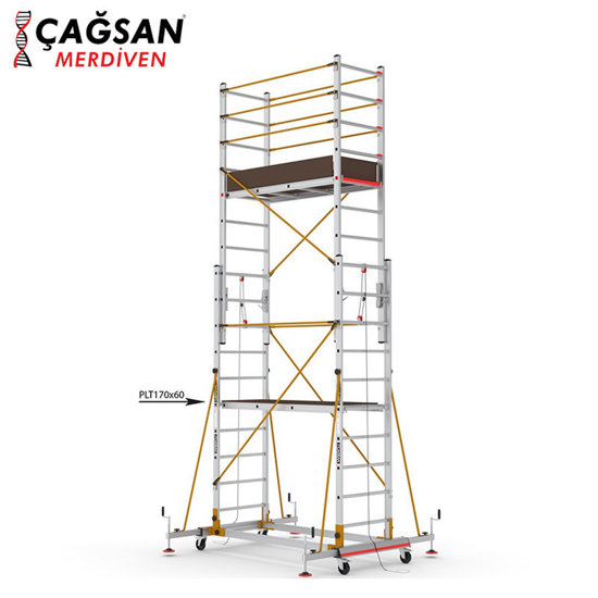 Image de ECHAFAUDAGE ALUMINIUM S005XLN MODULAIR 5.6 ÇAGSAN