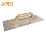 Image de PLATOIR INOX MANCHE EN BOIS 480X130X0.7MM ACEM