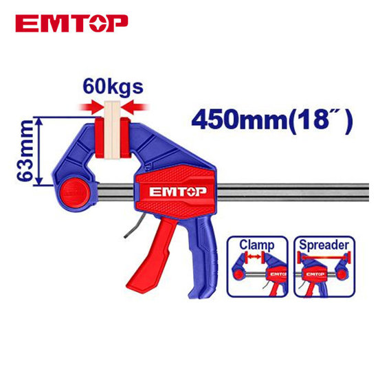 Image de SERRE JOINT RAPIDE 63X450MM 60KG-ECLPQ60301 EMTOP