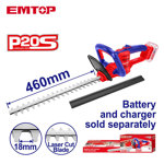 Image de TAILLE HAIE SANS FIL 20V 460MM-ELHT20018 EMTOP