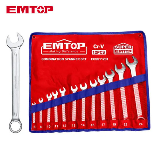 Image de JEU DE 12 CLES MIXTES 6-24MM-ECSS11201 EMTOP
