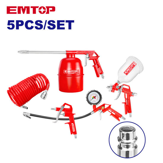 Image de ENSEMBLE DE 5 OUTILS PNEUMATIQUES EATLS0503 EMTOP