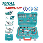 Image de JEU 94 DOUILLES 1/2"+1/4" THT421942 TOTAL
