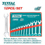 Image de  JEUX DE 12 CLES A FOURCHE 6x7-30x32 MM THT1023121 TOTAL