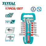 Image de JEUX DE 17 DOUILLES 1/2" 10-24MM THT121171 TOTAL