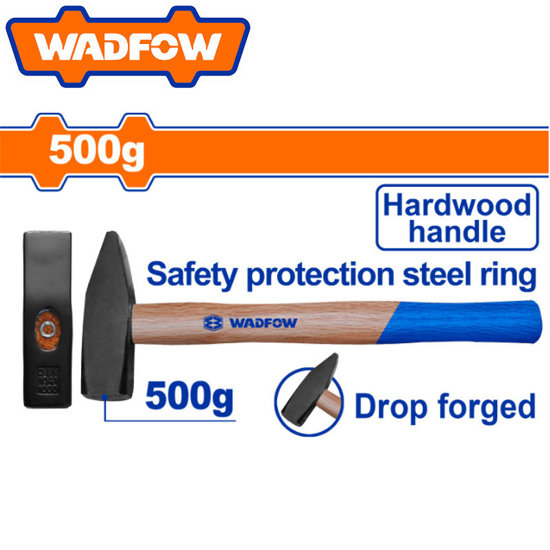 Image de MARTEAU RIVOIR 500GR MANCHE A BOIS-WMB1305 WADFOW