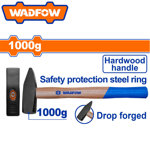 Image de MARTEAU RIVOIR 1000GR MANCHE A BOIS WMB1310 WADFOW