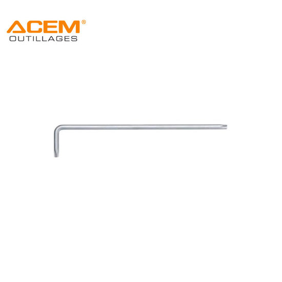 Image de CLE MALE COUDEE EXTRA LONG TORX S2 T25 ACEM
