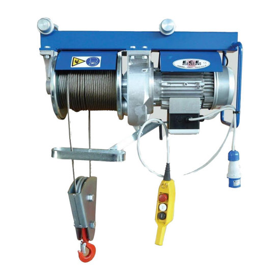 Image de TREUIL 1000KG SANS STRUCTURE 380V-40M- PHO