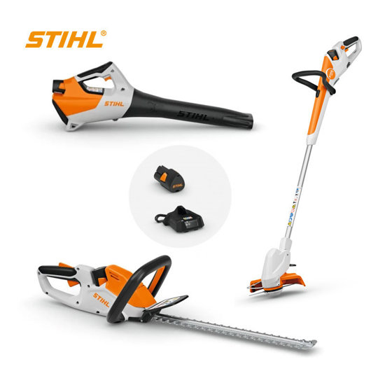 Image de PACK SOUFFLEUR.DÉBROUSSAILLEUSE.TAILLE HAIE +BATTERIE+CHARGEUR STIHL