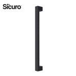 Image de POIGNEE DE PORTE D'ENTREE LONG RECTGLE NOIR PB101 SICURO
