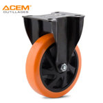 Image de ROUE FIXE A PLATINE ORANGE DE D125X32MM ACEM