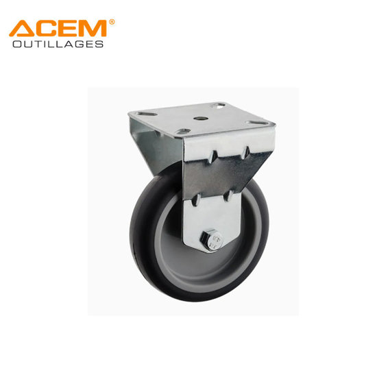 Image de ROUE FIXE TPR GRIS D63X23MM ACEM