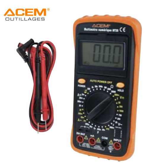 Image de MULTIMETRE NUMERIQUE MT20 ACEM