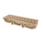 Image de CANIVEAU AVEC GRILLE ABS BEIGE 13/50