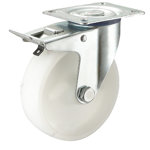 Image de ROUE PIVOT SUR PLAQUE + FREIN A-J04 D152 MM