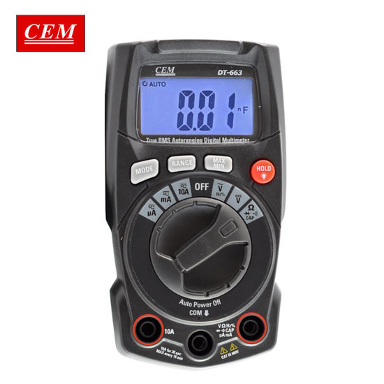 Image de MULTIMETRE 600V-10A-400PTS DT-663 CEM