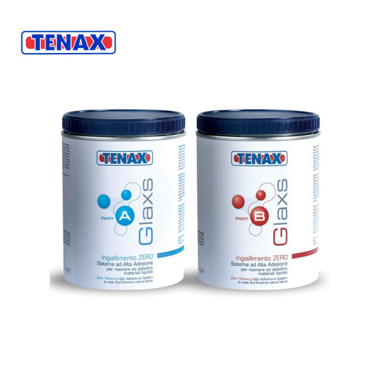 Image de KIT COLLA GLAXS A+B ORIGINAL TRANSPARENT 1.45KG TENAX
