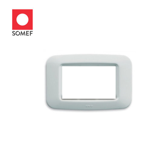 Image de PLAQUE YES RECTANGULAIRE BLANC 3 MODULES SOMEF